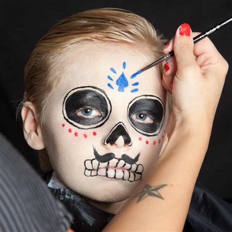 Halloween Kinder Schminken D A De Los Muertos Make Up