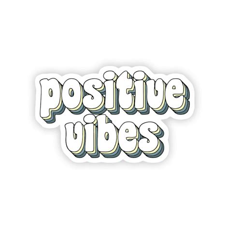 Positive Vibes Motivation Sticker – stickermirchi.com