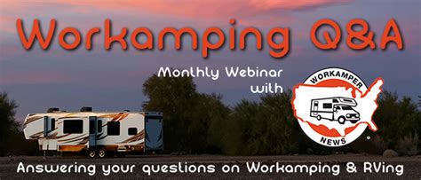 Workamping Qanda Webinar Dec Workamper News