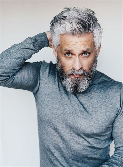 Как покрасить волосы в седой цвет для мужчин - 98 фото