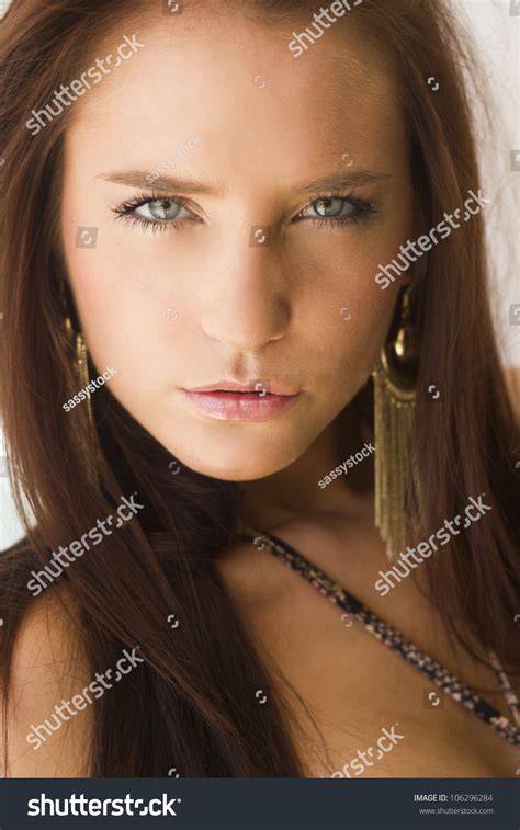 Beautiful Sexy Brunette Woman Summer Portrait Stock Photo Shutterstock