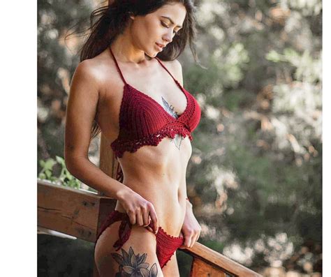 Handmade Crochet Bikini Set Hand Knit Bikini Crochet Knitted Etsy