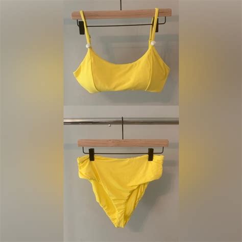 Dippin Daisy S Swim Dippin Daisys Two Piece Yellow Bikini Nwt Poshmark