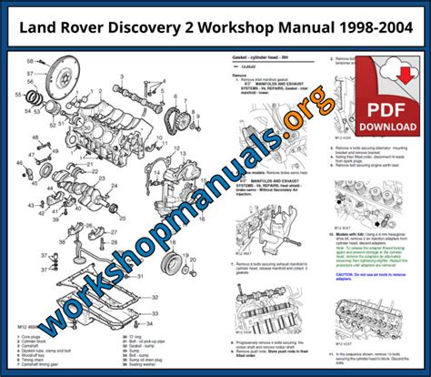 Land Rover Discovery 2 Parts Manual