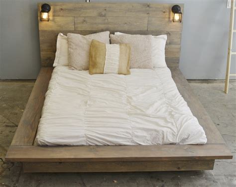 Sale 20% off Floating Wood Platform Bed frame with Lighted by ...