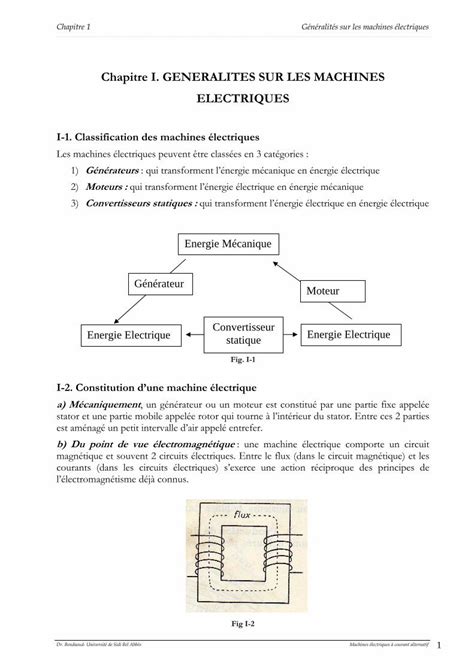 Pdf Chapitre I Generalites Sur Les Machines Electriques Dr