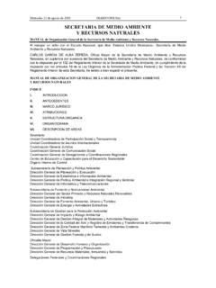 Secretaria De Medio Ambiente Y Recursos Naturales Secretaria De Medio