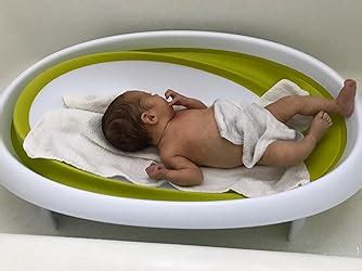 Amazon Boon Naked Collapsible Baby Bathtub Green Green White Baby