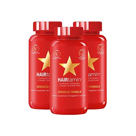 Amazon.com: HAIRtamin Advanced Hair Vitamins for Women & Men | All ...