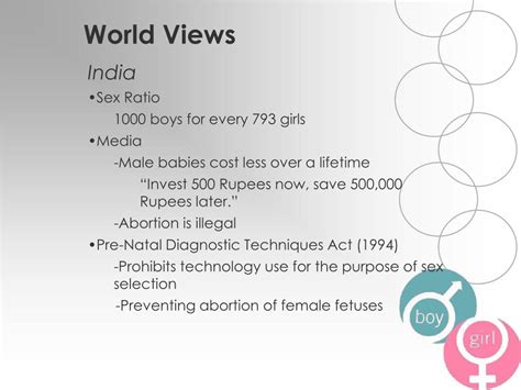 PPT Prenatal Sex Selection Reproductive Rights PowerPoint