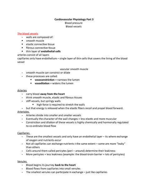 Cardiovascular Physiology lecture 12 - Cardiovascular Physiology Part 3 ...