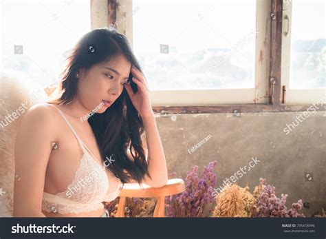 Sexy Beautiful Asian Woman Lingerie Using ภาพสตอก 795418996 Shutterstock