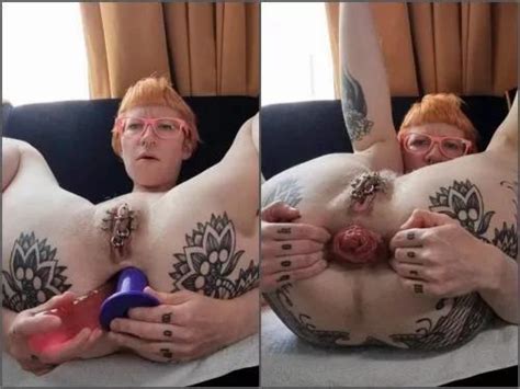 Anal Pucker Double Anal Hairy English Girl Rosarosebud Double Dildo Dap And Prolapse