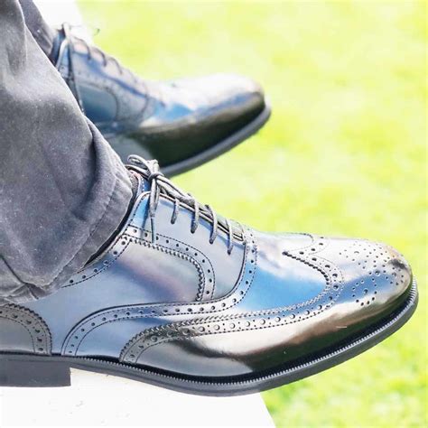 Zapato Oxford Bicolor De Hombre Holmes Black And Blue