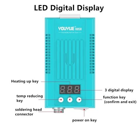 W Youyue Hordozhat Hegeszt Llom S Ic Smd Bga Rerwork Platform Hot Air Blower F V Ka