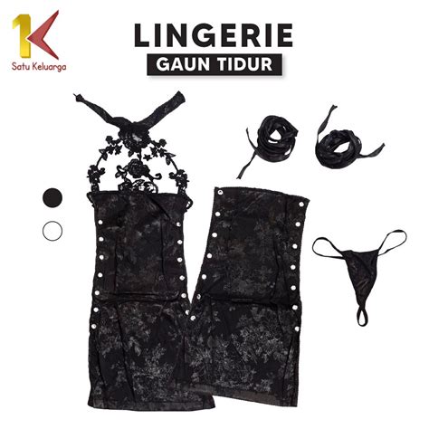 Jual Satukeluarga Surabaya Baju Tidur Lingerie Sexy Bodycon Dress Halter P Lingeri Dress