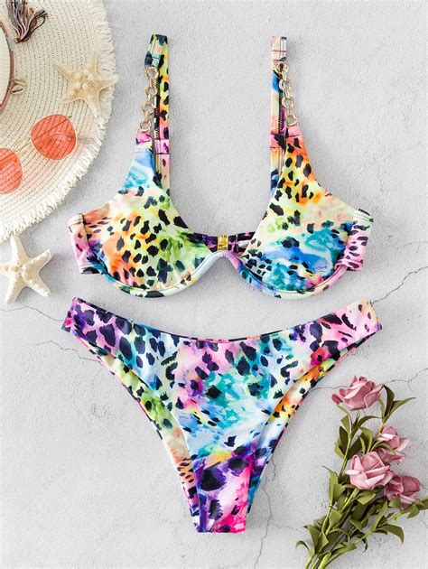 Damen Bikinis Bikini Sets Hohe Schnitt Bikini Set EUR