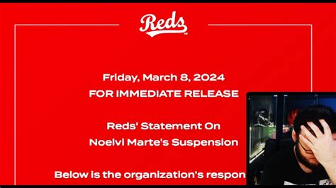 Cincinnati Reds Fan Reacts To The Reds B Noelvi Marte Being Suspended