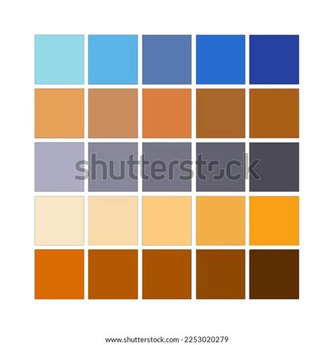 Desert Color Palette Design Digital Image Stock Illustration 2253020279 ...