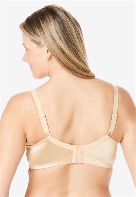 Satin Wireless Full Coverage Bra Nude Woman Within