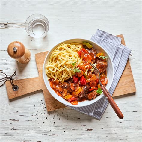 Paprika Gulasch mit Spätzle ALDI Rezeptwelt