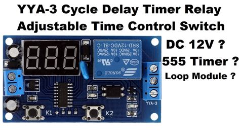 Yya Dc V Cycle Delay Timer Relay Adjustable Time Control Switch