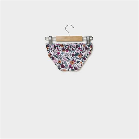 Liberty Dreams Ruffle Bikini Brief Coconut Textiles