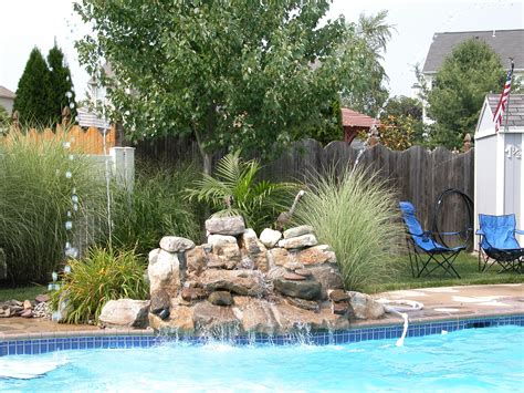 Backyard Pool and Waterfall Oasis