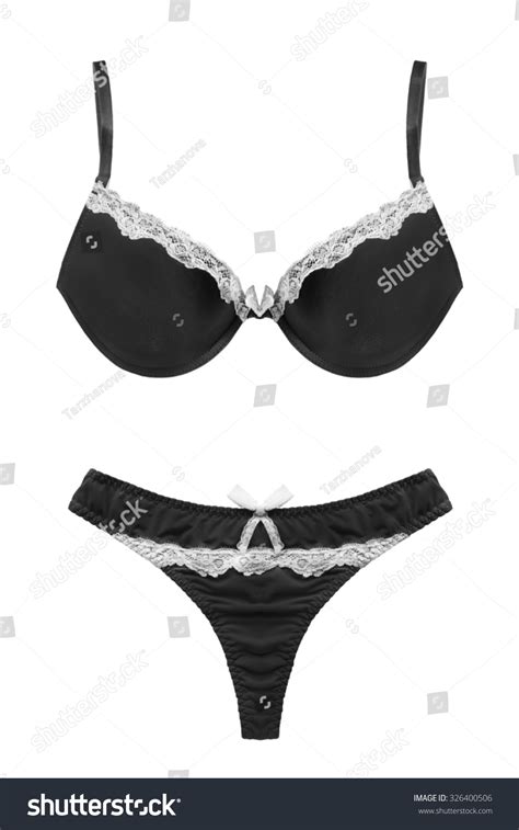 Black Lacy Lingerie Set Isolated Over Stock Photo Shutterstock