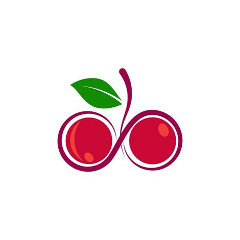 Cherry Icon Vector Illustration 13195767 Vector Art At Vecteezy