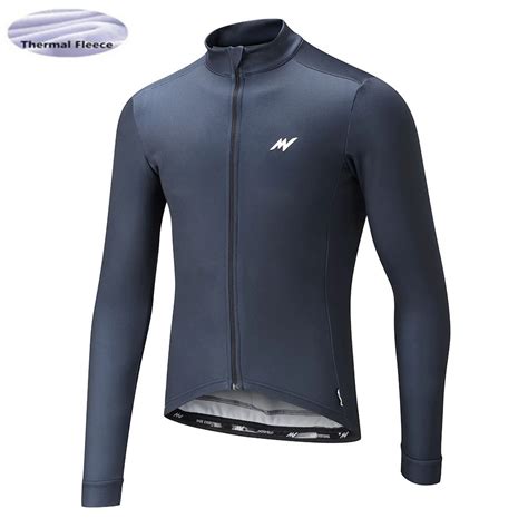 Winter Thermal Fleece Men Bicycle Long Sleeve Cycling Jersey