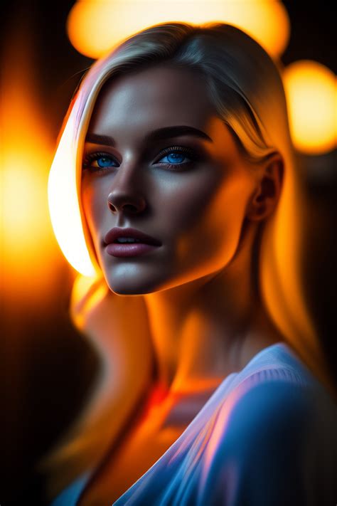 Lexica A Real Photo A 22 Year Old Blonde Woman Of 1m70 FULL BODY Pretty Face With Blue Eyes