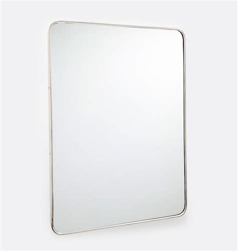 Rounded Rectangle Metal Framed Mirror | Rejuvenation