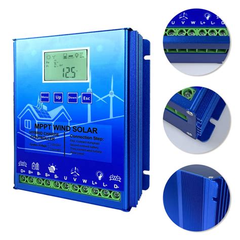 W W W Mppt Hybrid Wind Solar Charge Controller Wind Turbine