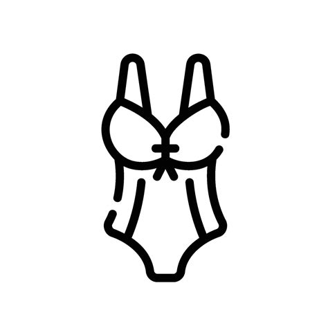 Tiny Bikini Line Icon White Background Vector Art At Vecteezy