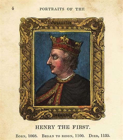 Portrait of King Henry the First, Henry I of England