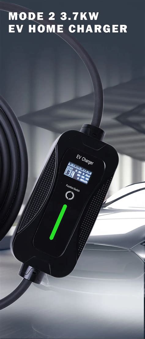 Current Adjustable Gbt Electric Vehicle Level 2 Portable Charger 16a 3