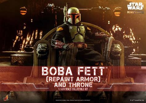 Hot Toys Star Wars The Mandalorian Boba Fett Repaint Armor And Throne Set Tms