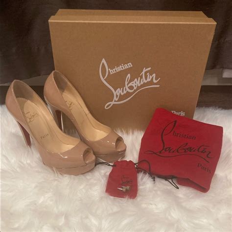 Christian Louboutin Lady Peep Nude Gem