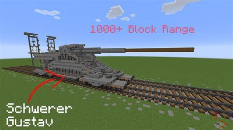 Minecraft Railway Gun Tnt Cannon Youtube