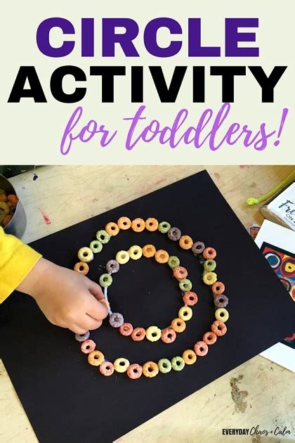 simple circle craft  toddlers learning  shapes