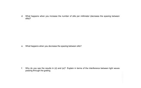 Solved Worksheet for Exploration 38.2: Diffraction Grating | Chegg.com