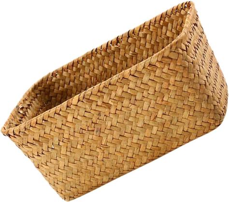 Decora O De Casa Cesta De Armazenamento De Vime Tecido Natural Rattan