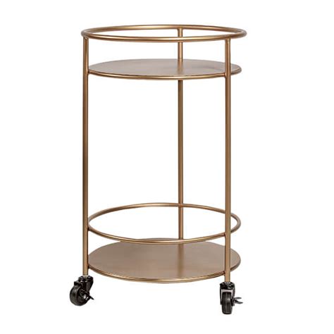 Round Drinks Trolley In Gold Madison And Mayfair