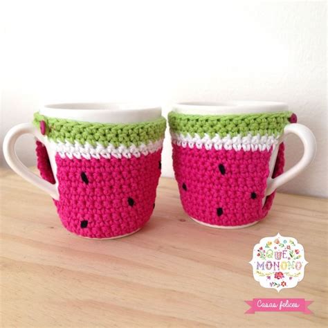 Taza Sandía Patrones de crochet de navidad Ganchillo navidad