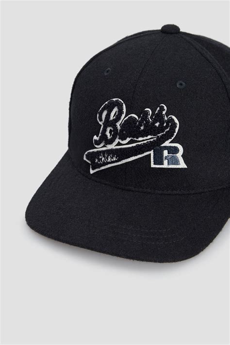 Мужская синяя кепка Boss x Russell Athletic BOSS 50464335;410 — Ultrashop