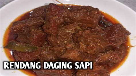 Resep Rendang Daging Sapi Simple Dan Praktis Pasti Ketagihan