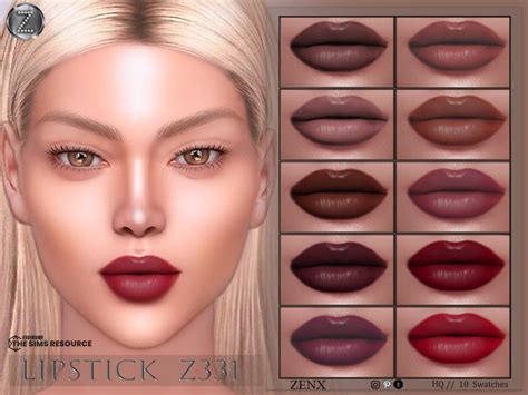 Zenx Lipstick Z In Makeup Cc Sims Cc Makeup Sims Body Mods