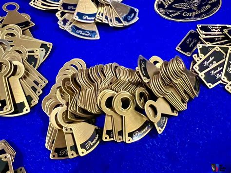 Custom Brass Placard Labels For Audio Amplifiers And Components And