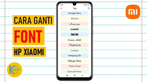 Cara Mengganti Font Di HP Xiaomi Redmi POCO Ubah Gaya Huruf HP Xiaomi